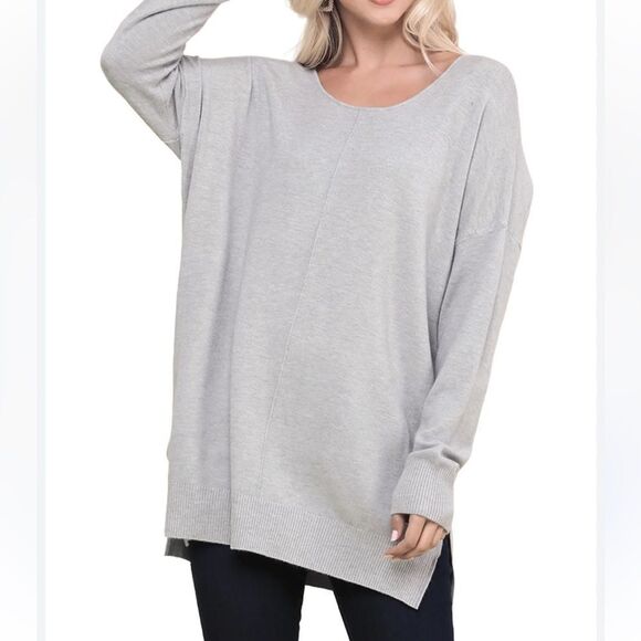 Apt 9 Gray Long Sweater - Picture 1 of 7